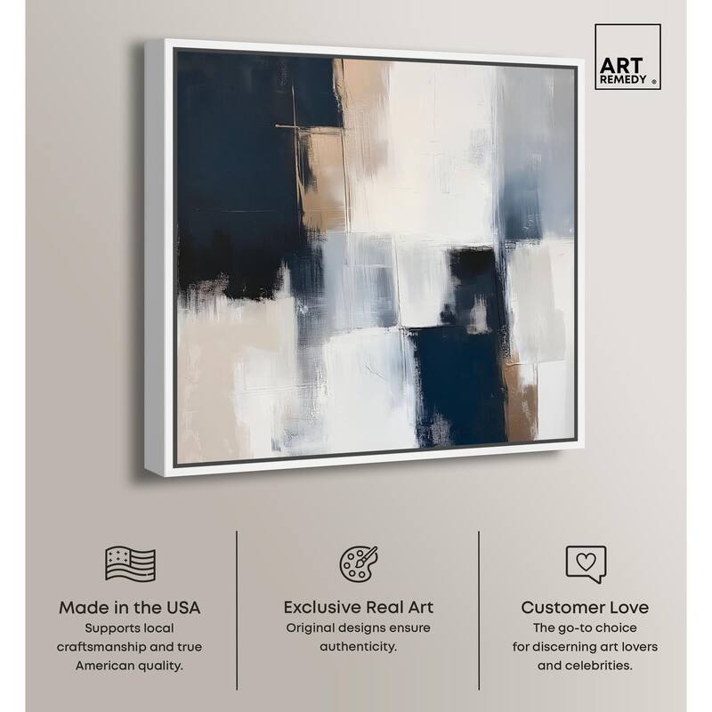 Blue Mood Depth II Canvas by Art Remedy