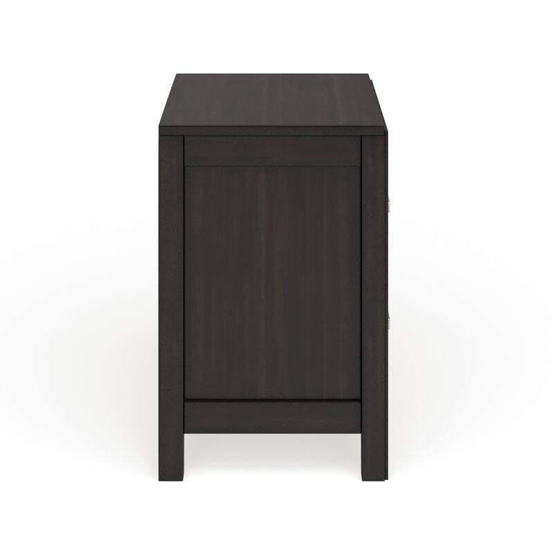 Tass Transitional Solid Wood 2-Drawer Nightstand by Furniture of America