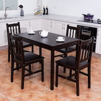 Shop Simple Living Black 5-piece Kaylee Dining Set - On ...