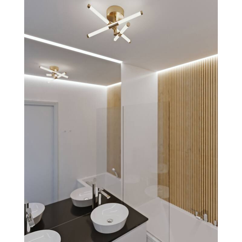AFX Rusnak 16'' LED Semi-Flush Mount