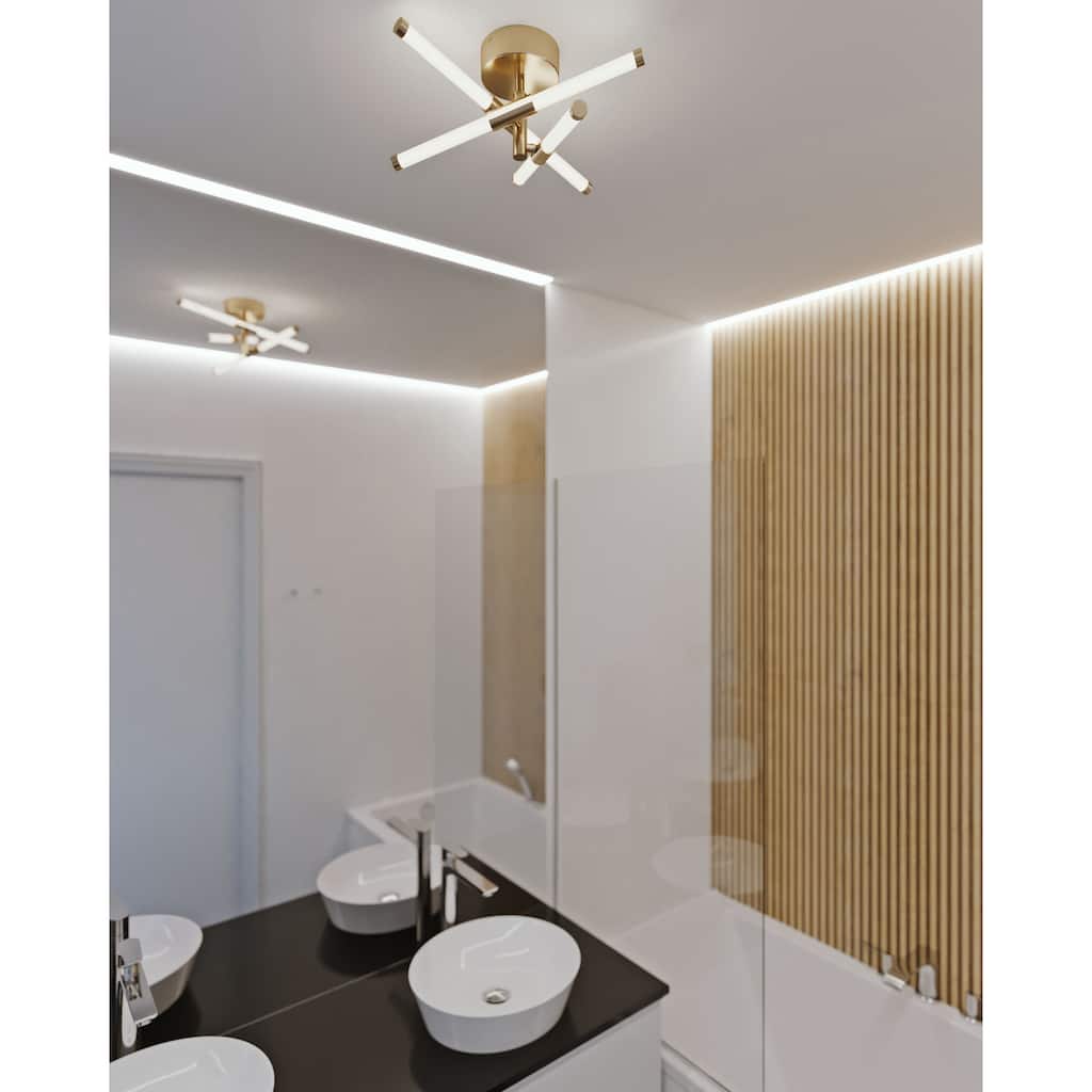 AFX Rusnak 16'' LED Semi-Flush Mount