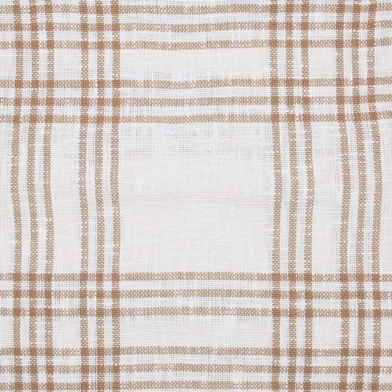 Wheat Plaid King Sham 21x37