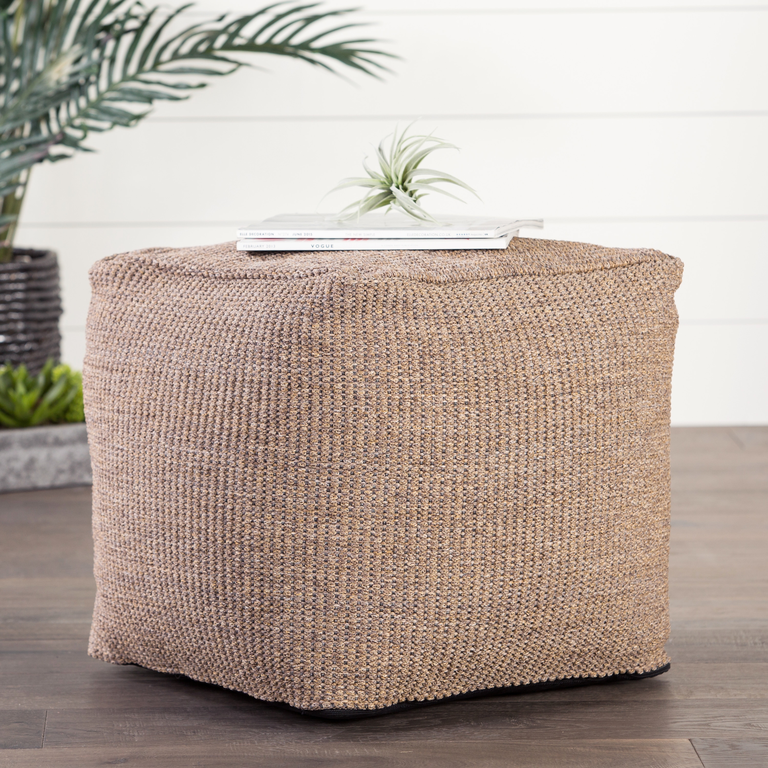 outdoor pouf pillow