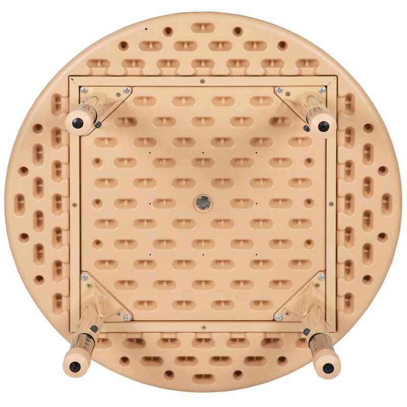 33" Round Plastic Height Adjustable Activity Table - School Table for 4