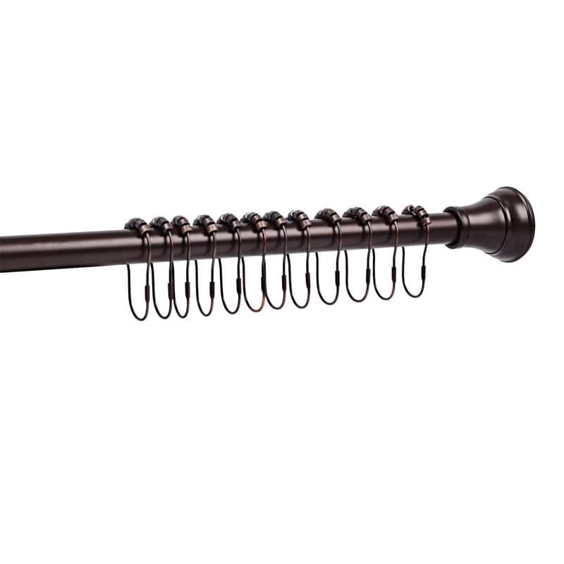 Utopia Alley 71x71inch 3G Clear PEVA Shower Liner - with Rust-Proof Stainless Steel Double Roller Ball Shower Hooks
