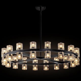 KAYLA Modern Chandelier with K9 Crystal