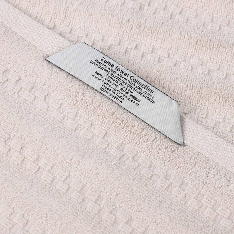 Superior Zuma Zero Twist Cotton Medium Weight Soft Absorbent Bath Sheets, Set of 2