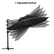 preview thumbnail 21 of 39, Pellebant 11.5 FT Double Top Patio Cantilever Umbrella, Base Not Included