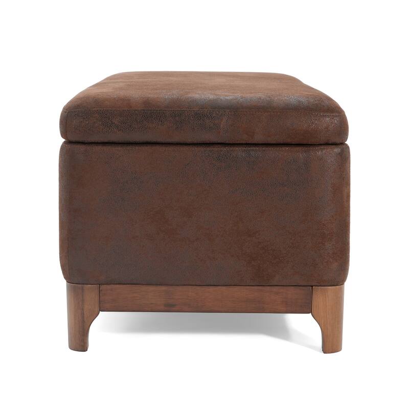 Christopher Knight Home - Orphelia Faux Leather Storage Bench