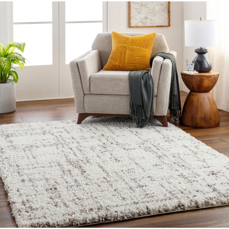 Jabari Modern & Contemporary Area Rug - Brown/Multi - 5' 3" x 7'