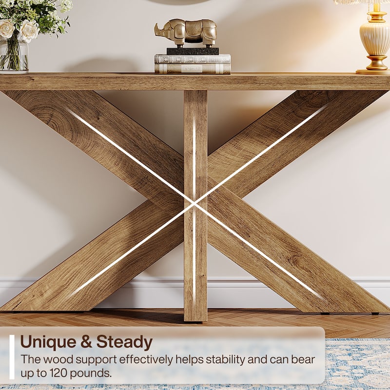 70.9" Extra Long Farmhouse Console Sofa Table for Entryway Hallway