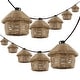 preview thumbnail 5 of 5, Oahu 10-Light Indoor/Outdoor 10 ft. Mid-Century Incandescent G40 Tiki Hut Hemp Rope Shaded String Lights, Brown , by JONATHAN Y