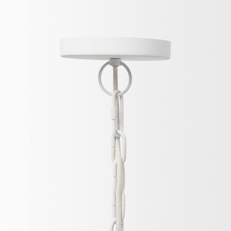 Juniper Matte White And Gold Dome Pendant Light