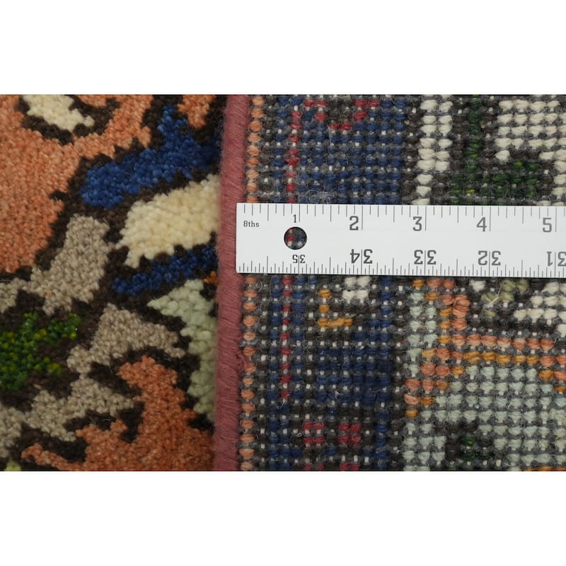Hand-knotted Transitional Wool Carpet Yellow Oushak Rug Floral Oriental Area Rug - 10' 1'' X 7' 8''
