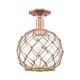 Option Antique Copper / Clear Glass with Brown Rope
