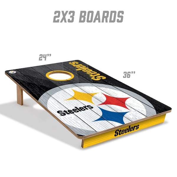 Pittsburgh Steelers NFL Tailgate Cornhole Board Set