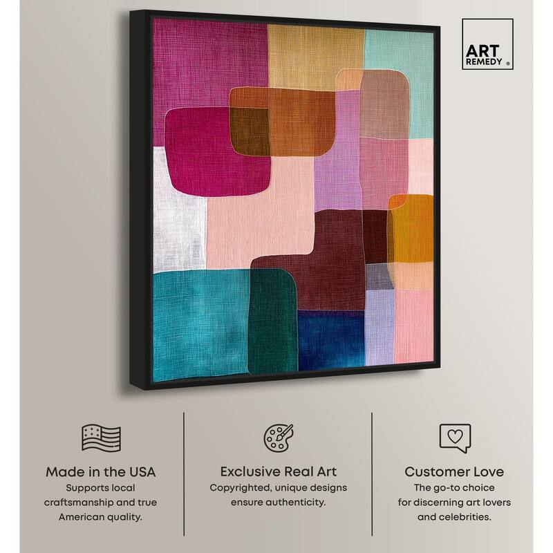 Color Block Cadence III Canvas by Art Remedy