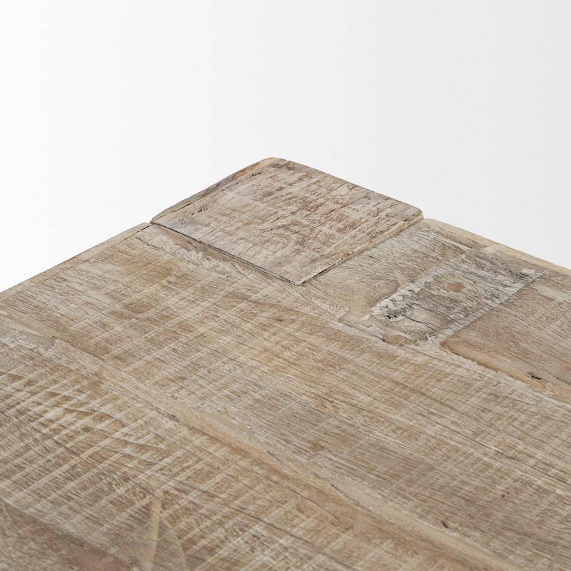 McArthur 84" Whitewash Reclaimed Wood Dining Table