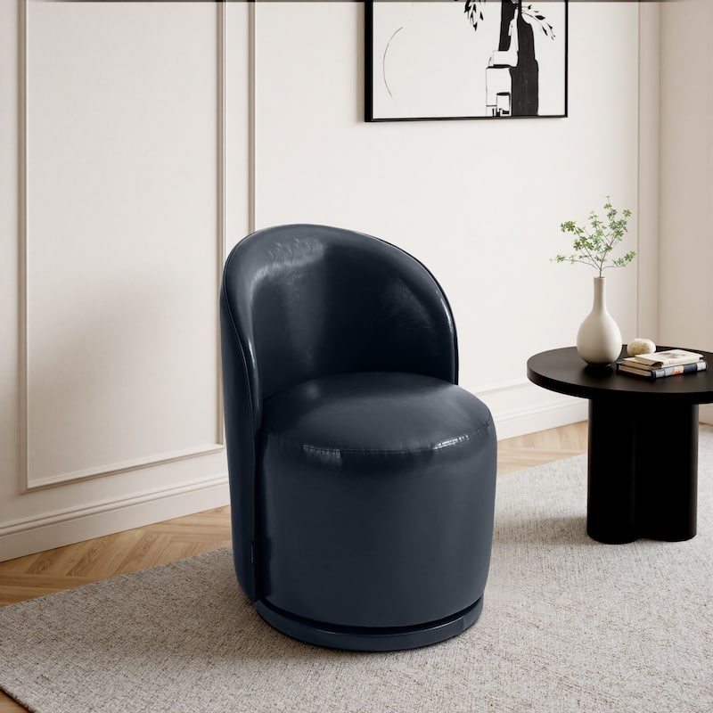 UIXE Modern Upholstered Swivel Armless Side Dining Chairs