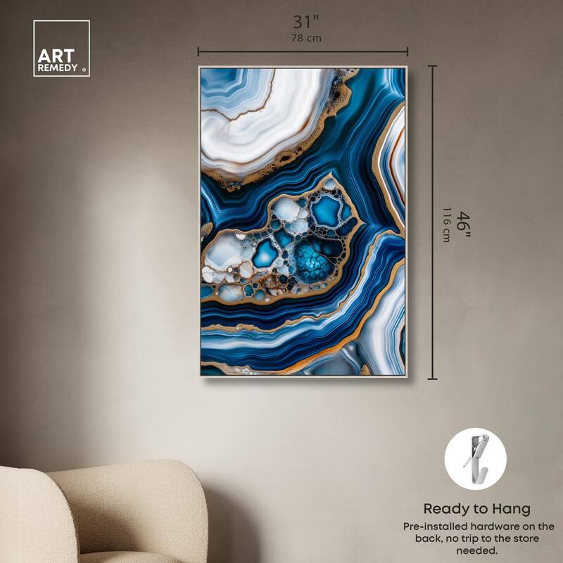 Azure Alveoli II Canvas by Art Remedy