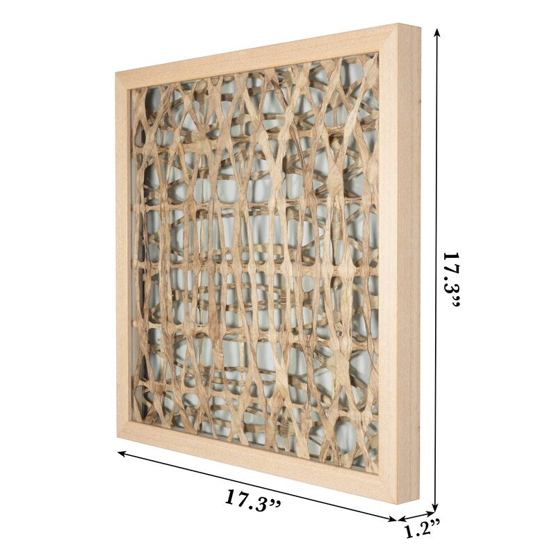 HUJI Papier-mache Shadow Box Wall Decor