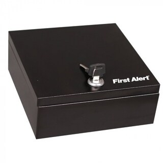 First Alert 3010F 2-In-1 Cash and Key Box, Powder Coated Steel - Bed ...