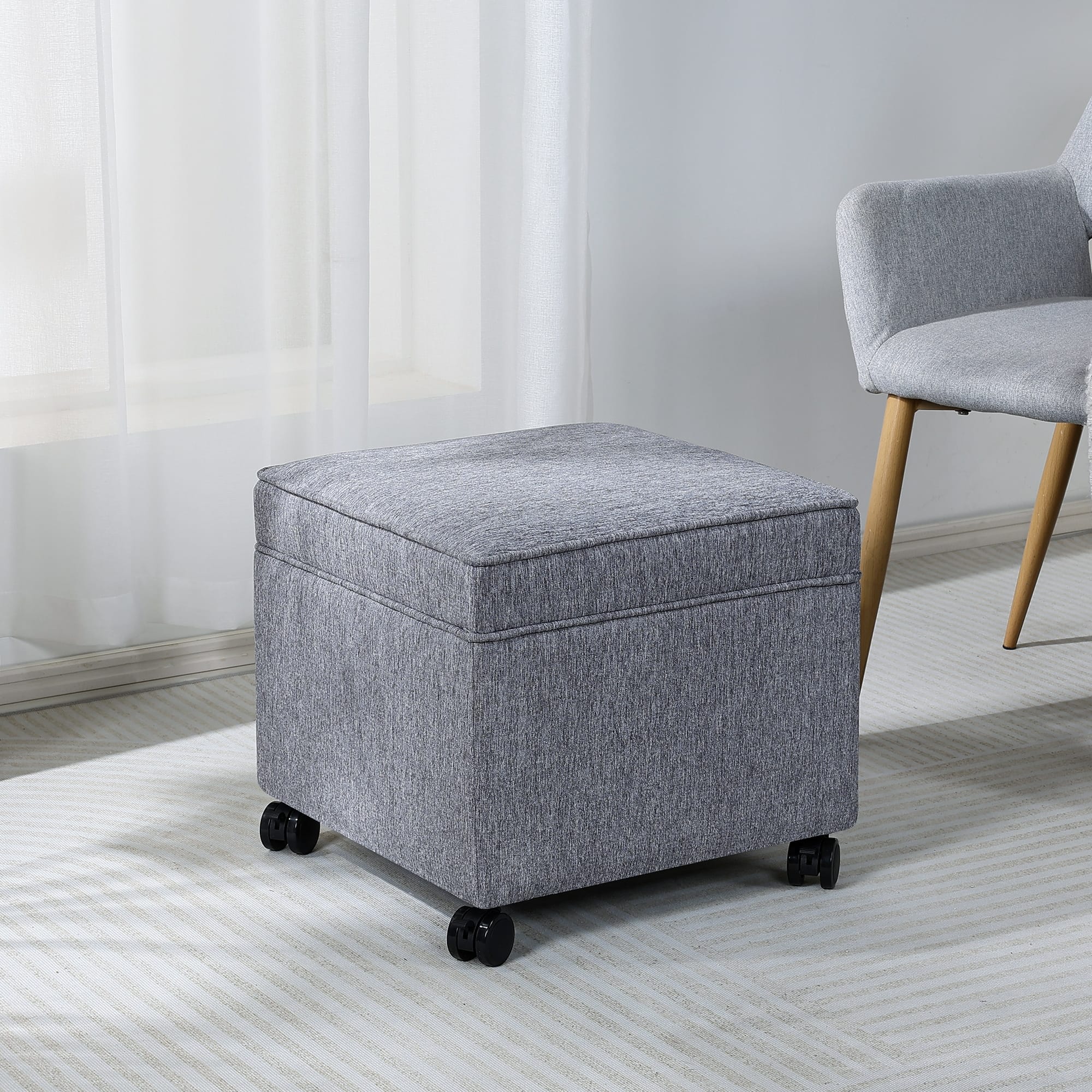 Option Dark-Grey-with-Casters-Linen