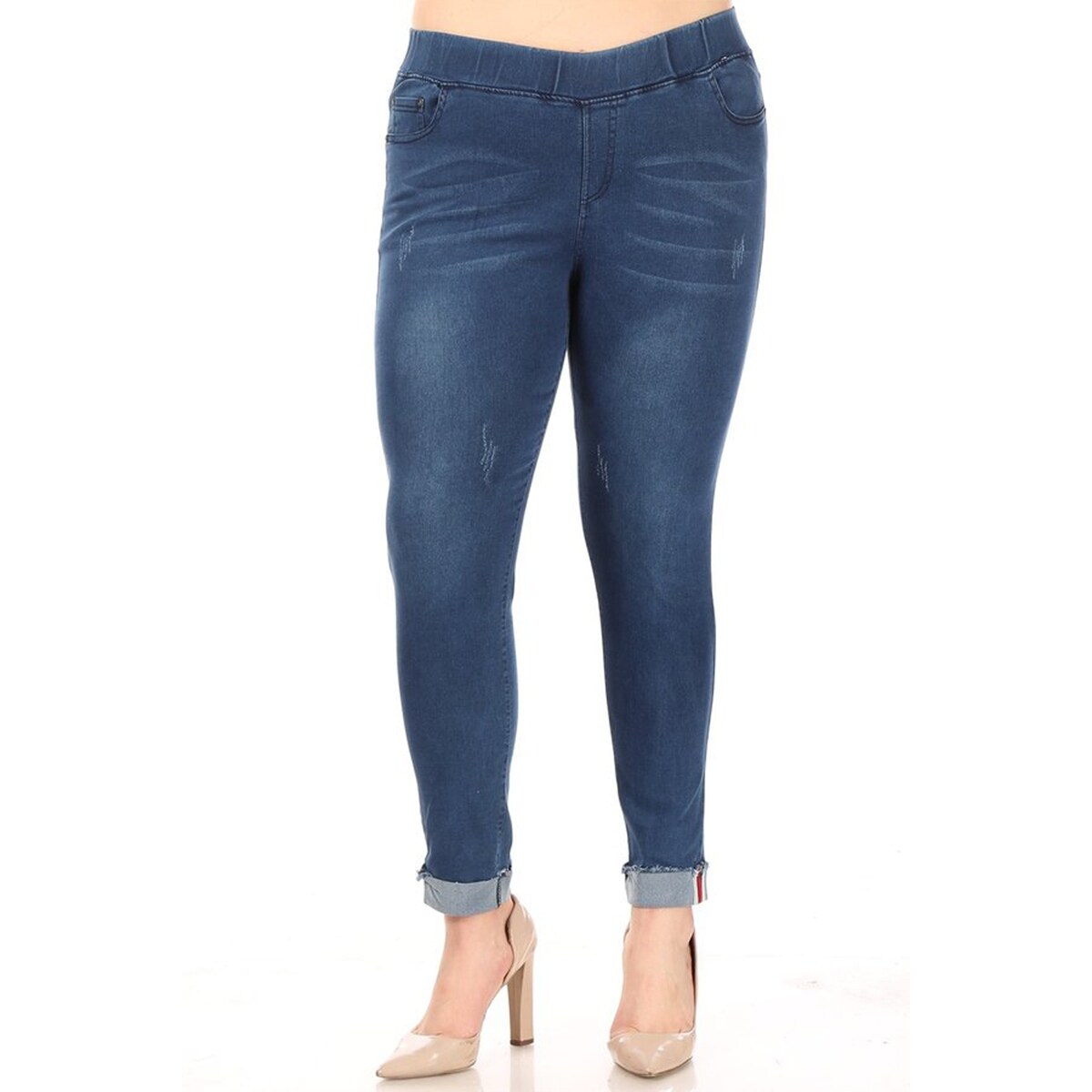 womens plus size pull on jeggings