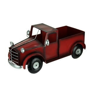 red metal vintage truck