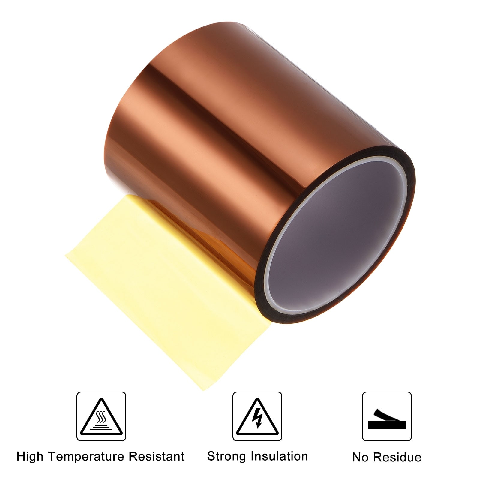 4 Rolls Heat Tape High Temperature 10mmx33m(108ft) Sublimation Tape Yellow