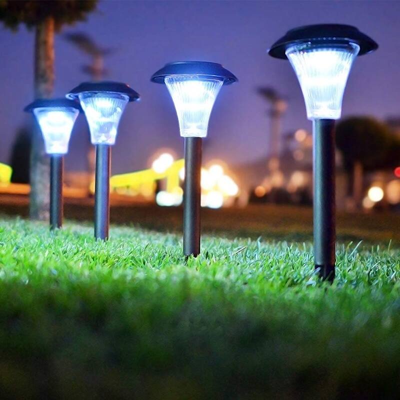 3 Pcs Garden Solar Lights Outdoor Pathway Light for Walkway Patio Path Lawn Garden Yard Decor Waterproof - 14 * 4 inch