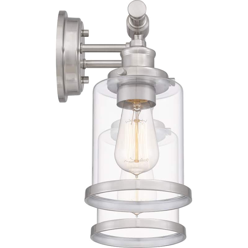 Dixie 2-Light Brushed Nickel Vanity Light