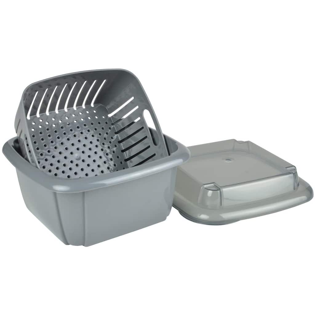 Hutzler 3-in-1 Berry Keeper Colander and Container, Keeps Berries Fresh Longer, 2 Pints