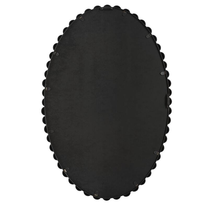 Uttermost 09876 Serna 20" W x 30" H Oval Framed Bathroom Mirror