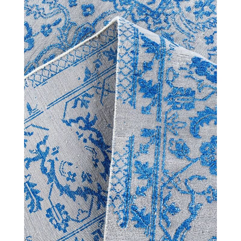 Ikat One-of-a-Kind Hand-Knotted Area Rug - Beige, 8' 1" x 9' 10" - 8' 1" x 9' 10"