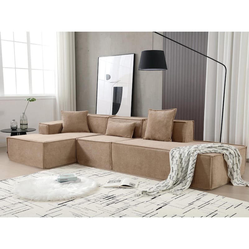 Modular Combination Living Room Sofa Set,Modern Sofa,Free Installation Sofa,L-shaped,Italian Minimalist Tofu Block Sofa