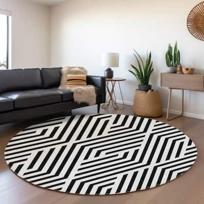 Premium Washable Super Soft Contemporary Geo Mayfield Rug