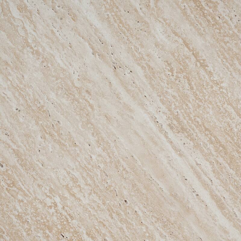 Round Coffee Table 31.5 Inch Marble Pattern Top & Cross Brown Base, Modern Center Table for Living Room