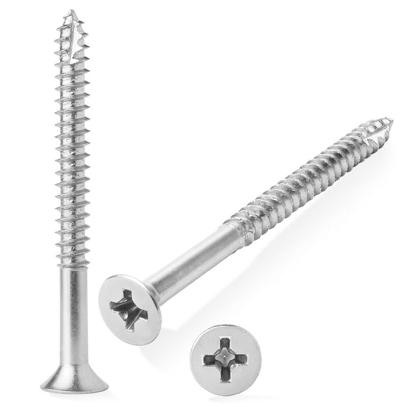 Wood Screws 9 x 214in for Door Hinges 25 pack