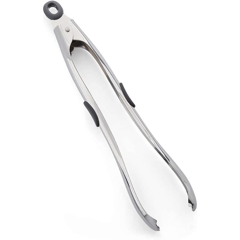 Nambe Curvo All-Purpose Tongs - 1.9" x 14"