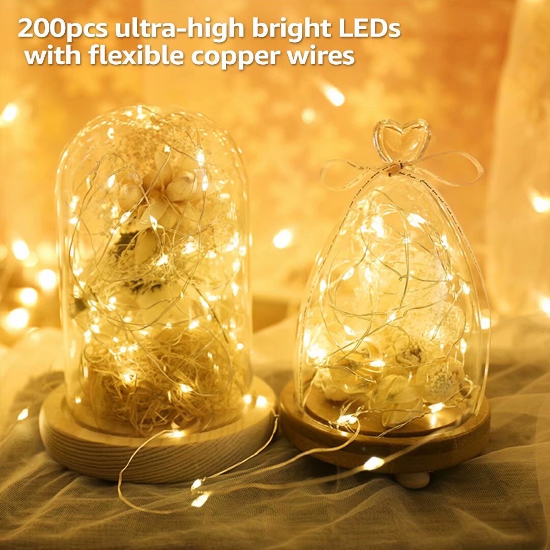 Shop Christmas Led Outdoor Solar String Lights For Bushes Ip65 Waterproof Warm White Overstock 29017342