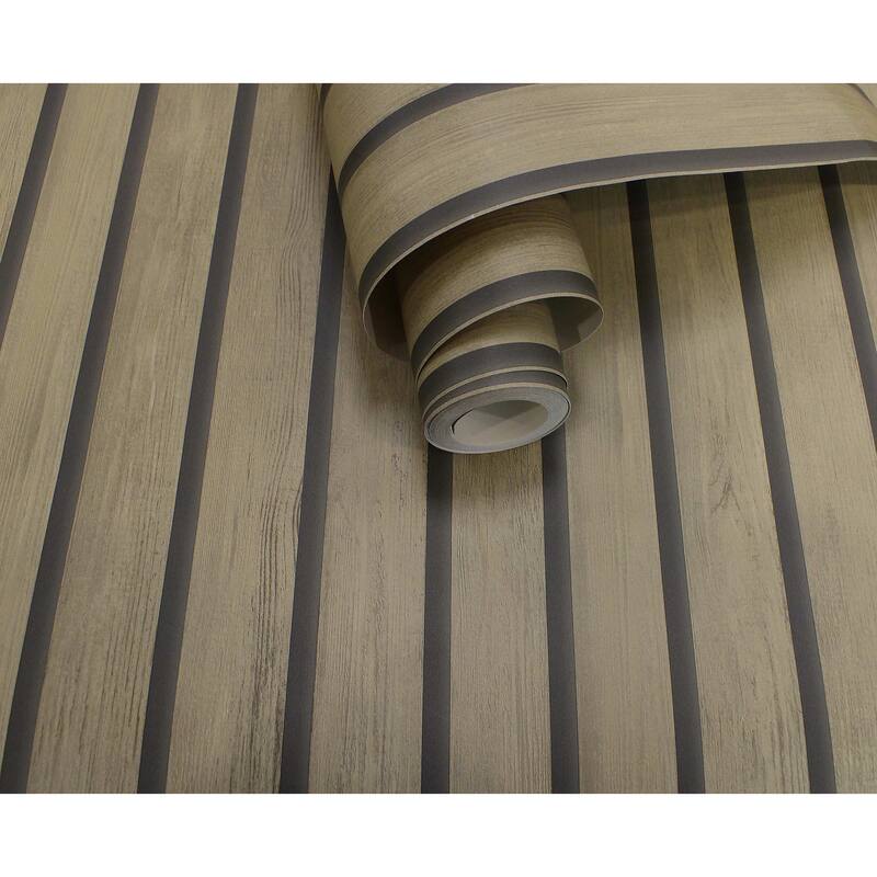 Faux Wood Slat Unpasted Wallpaper – 396in x 20.8in