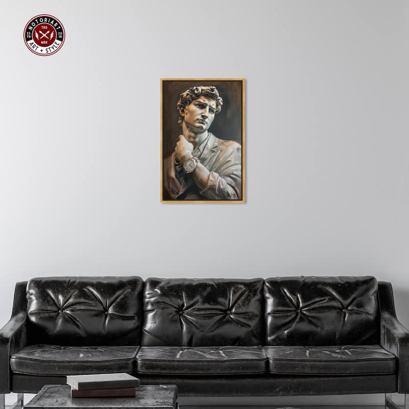 Notoriart Classy Sculpture Framed Men Style 1 Piece Canvas Wall Art