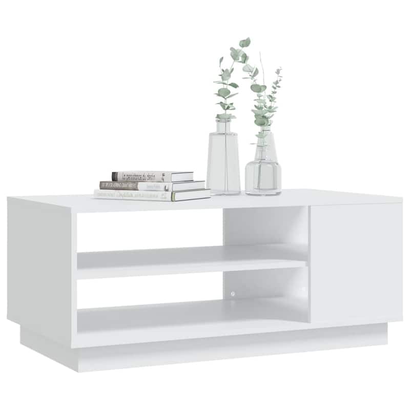 vidaXL Coffee Table Accent End Side Sofa Table for Living Room Engineered Wood - 40.2" x 21.7" x 16.9"