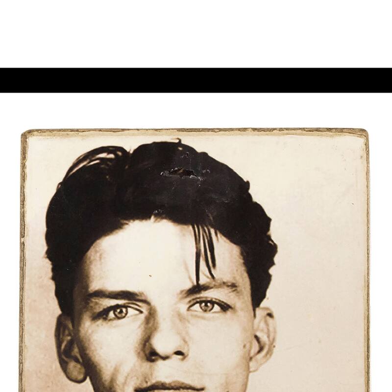 Frank Sinatra 1938 Mugshot 14x18 Framed Print Black Bed Bath