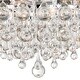 preview thumbnail 3 of 3, Calypso 6 Light Crystal Teardrop Chrome Ceiling Mount - 20'' W x 9'' H