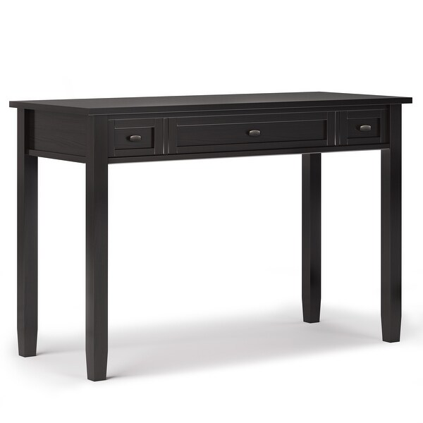 Wyndenhall norfolk solid wood rustic 48 inch wide writing office desk sale