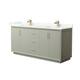 Option Light Green / Giotto Quartz Top / Satin Bronze