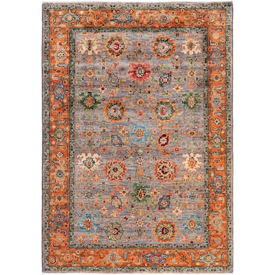 Serapi One-of-a-Kind Hand-Knotted Area Rug - Gray - 4' 3" x 5' 10"