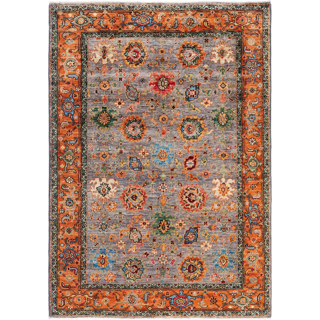 Serapi One-of-a-Kind Hand-Knotted Area Rug - Gray - 4' 3" x 5' 10"